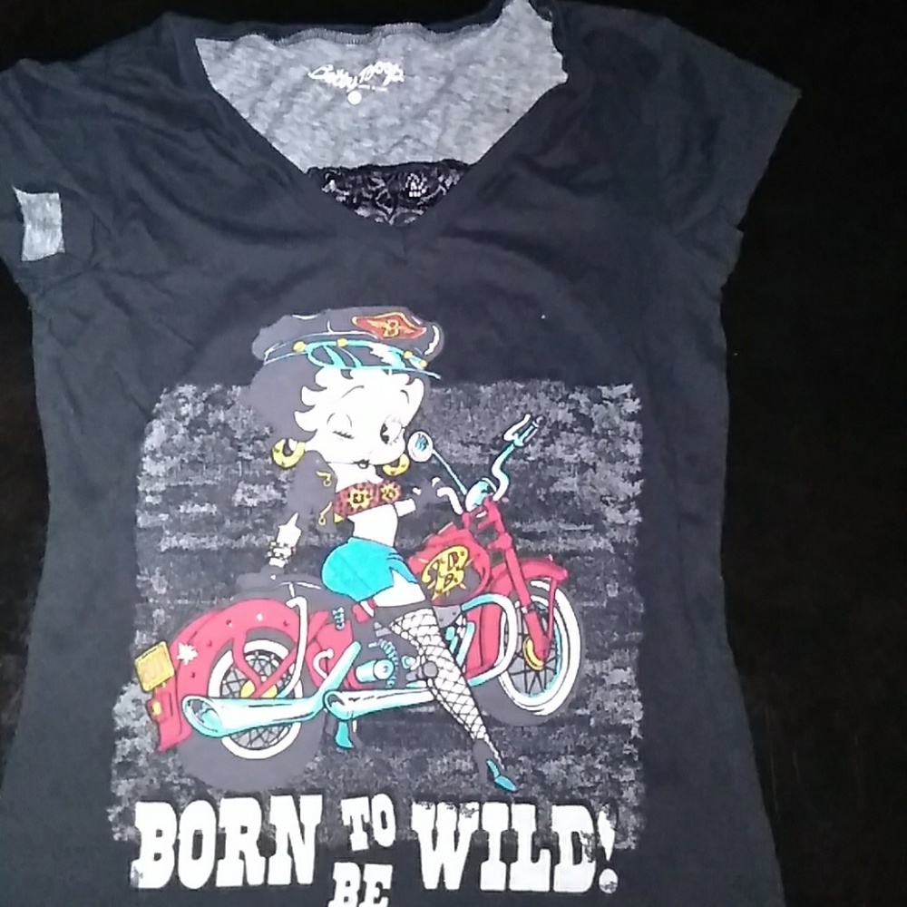 🌈Betty Boop Born to be wild sleep top